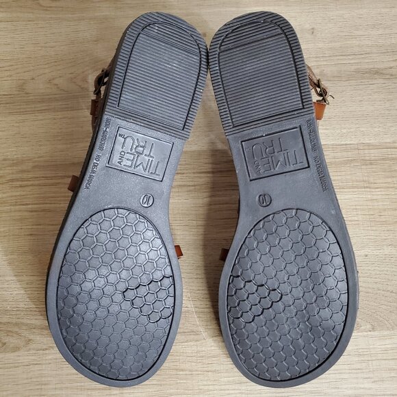 Time and Tru Strappy Sandals Braided Women's Size 10 NWOT - Picture 9 of 10